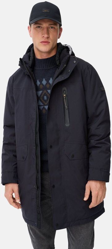 camel active - teXXXactive® - Jas met Capuchon - Marineblauw