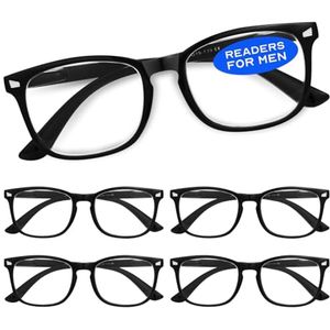 5 Pack Reading Glasses with Blue Light Blocking – Anti UV Ray and Glare Eyewear for Men and Women