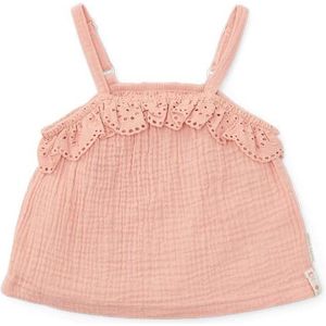 Little Dutch Singlet mousseline flower pink maat 86