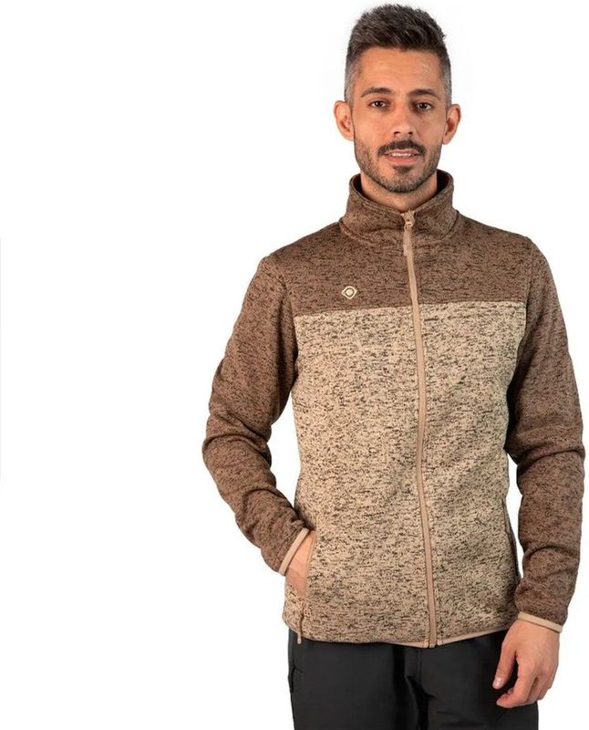 Izas Novi Ii Fleece Met Volledige Rits Bruin L Man