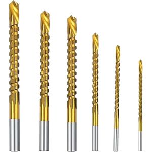 Borenset - Frees Boren - Boorset met Titanium Coating HSS - 6 Stuks