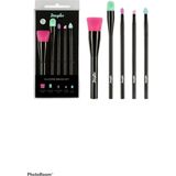 Make-up Kwasten - Borstelset - Inclusief Foundation, Concealer, Oogschaduw, Schuine en Lipborstel