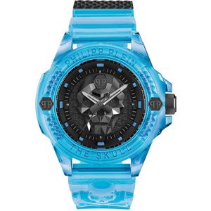 Philipp Plein The $Kull Scuba Duba Edition PWWAA0724 Horloge - Kunststof - Blauw - Ø 44 mm
