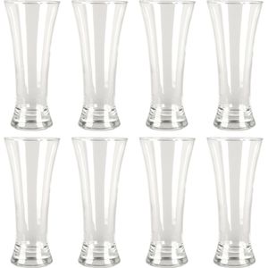 Excellent Houseware Bierglazen - 8x - 320 ml/0,32L - glas - drinkglazen