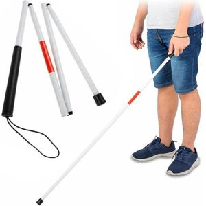 Inklapbare wandelstok voor heren - verstelbare aluminium stok - elegant en draagbaar