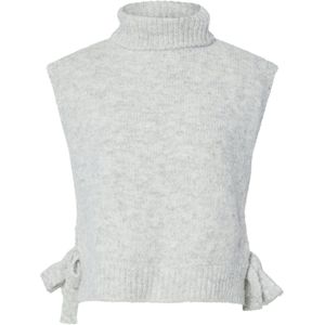 pieces - Pcjecca - Poncho - Lichtgrijs Melange