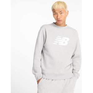 New Balance Sport Core Brushed Crew Heren Trui - ATHLETIC GREY