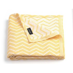 KipKep Blenker hydrofiele handdoek | maat L (170x100cm!) | Indian Wig Yellow