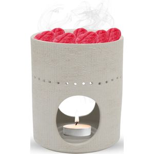 Scentchips - Fossil - Waxbrander - Wit - Geurbrander - Ook Geschikt Voor Essentiële Oliën