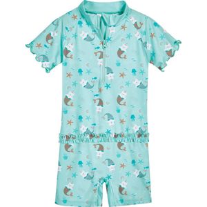 Playshoes Kinder UV-Schutz Einteiler Einhornmeerkatze Mint-86/92