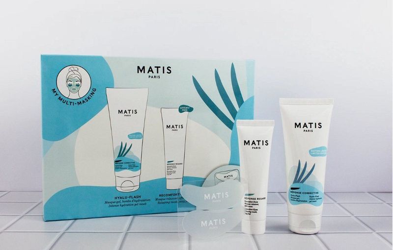Matis Reponse Mulit Masking Set - Hyalu Flash 50ml + Recomfort Eyes 20ml + Eye patches