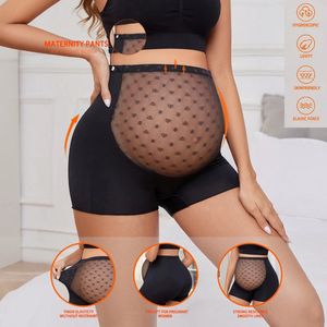 Plus Size Zwangerschaps Panty met Hoge Elasticiteit en Kanten – Ademende Veiligheidsshorts voor Zwangere Vrouwen – Maat M, Comfortabele Zwangerschap Ondergoed, Steunende Zwangerschapskleding