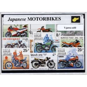Japanse motoren – Luxe postzegel pakket (A6 formaat) : collectie van verschillende postzegels van Japanse motoren – kan als ansichtkaart in een A6 envelop - authentiek cadeau - kado - geschenk - kaart - motor - Kawasaki - Honda - Suzuki - Yamaha