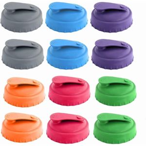 Brenzoos - Herbruikbare Siliconen Deksel voor Drankblikjes (12 Stuks, 6 Kleuren) - Blikjes Sluiting - Blikdeksel - Bliksluiting