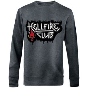 Stranger Things Hellfire Club Heren Sweatshirts - donkergrijs - S