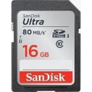 SanDisk Ultra flashgeheugen 16 GB SDHC UHS-I Klasse 10