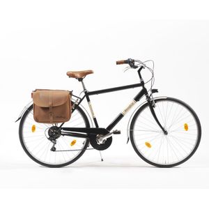 Stadsfiets - Zwart - Staal - Shimano 6 Versnellingen