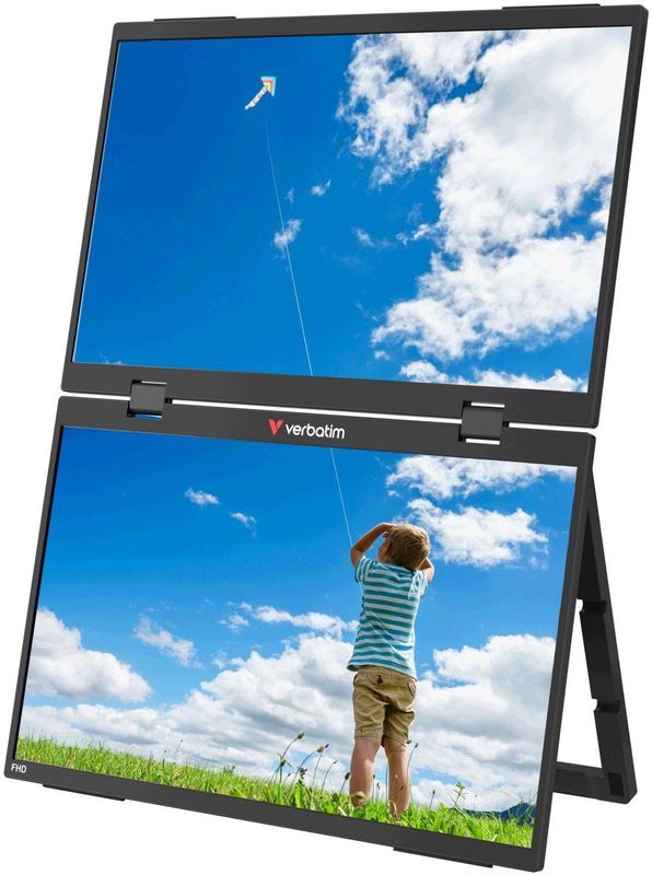 Verbatim - Portable - Draagbare Monitor - Zwart - 15.6 inch - FHD - USB-C DP-Alt