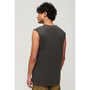 Superdry Tattoo Graphic Mouwloos T-shirt Bruin S Man