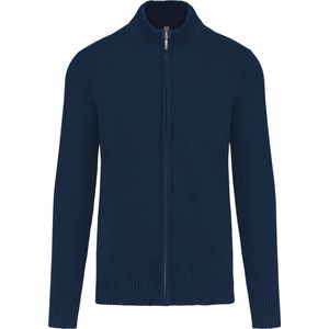 Kariban Heren cardigan met rits K971 - Navy - 3XL