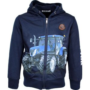 S&C Vestje blue tractor blauw Kids & Kind Jongens Blauw - Maat: 146/152