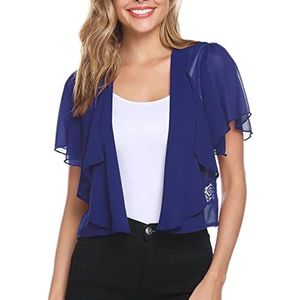 Chic en Elegant Dames Bolero Kanten Cardigan – Kort Zomervest voor Bruiloft en Strand