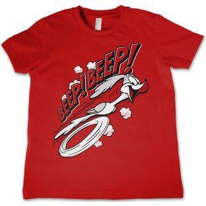 Looney Tunes BEEP BEEP Kids T-Shirt Kinder Red-6 Jahre