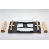 Excellent Houseware Sushi Servies Set Met Dienblad - Sushi Servies - Stokjes