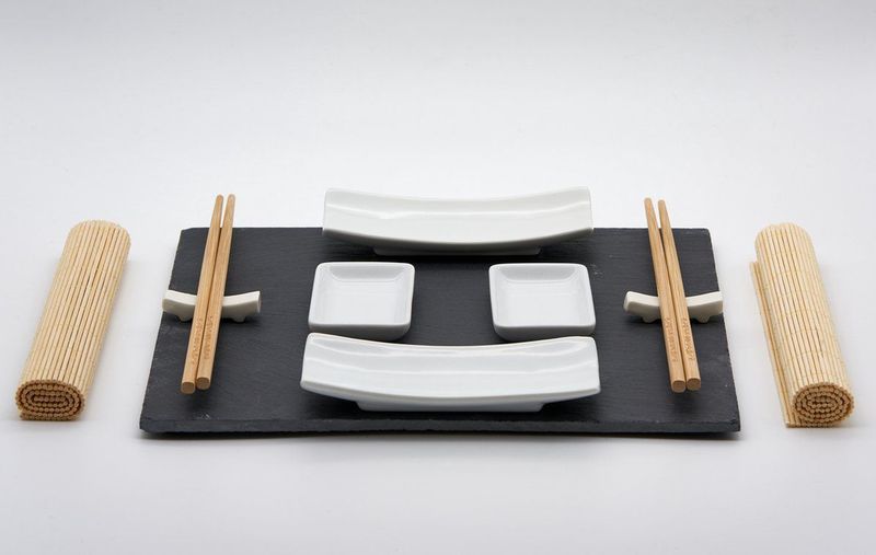 Excellent Houseware Sushi Servies Set Met Dienblad - Sushi Servies - Stokjes