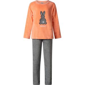 Cocodream dames huispak fleece - maat L - Bunny - zalm