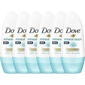 DOVE DEO ROLL-ON 6 x 50ML MINERAL TOUCH