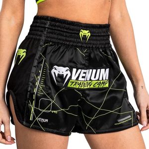 Venum Training Camp 4.0 Dames Muay Thai Short Zwart Neon Groen - XL