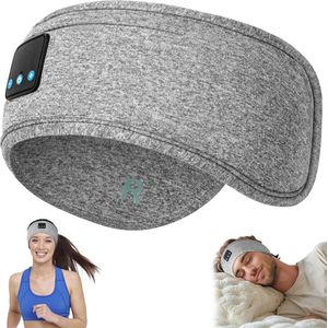 Draadloze Sport Hoofdband Koptelefoon met Wasbaar Slaapmasker - Ultra Slim HD Stereo Speakers voor Training en Reizen