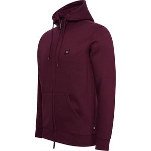 Cappuccino Italia - Heren Hoodies Fleece Zip Hood - Rood - Maat XL