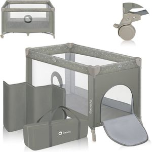 Lionelo Stefi - Meegroeibed - Campingbedje - 125x65cm - tot 15kg - Co-sleeper - Transporttas