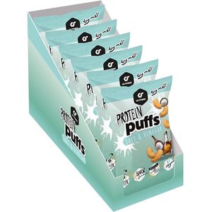 Protein Puffs - GO Fitness - eiwitrijke chips met smaak Salt & Vinegar (6x50g)
