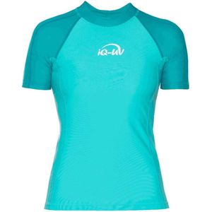 Iq-uv - Uv 300 - Rashguard - Blauw - Korte Mouwen - Dames