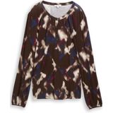 TOM TAILOR - Shirt - Navy - Lange Mouw - Henley Hals - Normale Pasvorm