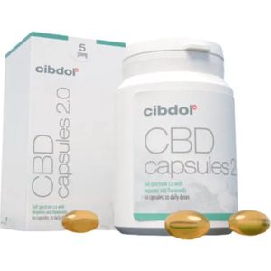 Cibdol - 5% CBD Capsules 2.0 - Hennep - 60 Stuks - 16 mg per Capsule