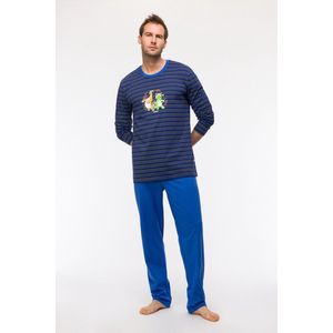 Pyjama heren woody multistripe