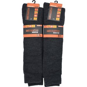 Intersocks - Thermosokken heren lang - Multipack 4 paar - 39/42- antracite - SKI