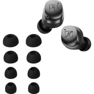 kwmobile 8x Reserve covers voor oordopjes geschikt voor Sennheiser MOMENTUM True Wireless 4 - 4 maten - Silicone dopjes voor in-ear headphones