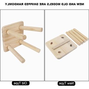 Multifunctionele houten krukken - Leuke kleine bank Kinderzitje DIY-meubelkruk Opstapjes(#4) .