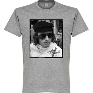 Jackie Stewart Portrait T-Shirt - Grijs - L