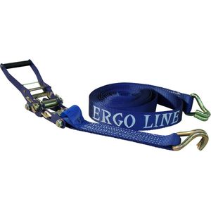Zware spanband ""ERGO-LINE"" met trekratel blauw 50mm 9000mm Ergo line - Spanbanden - Sjorbanden - Spanbanden Autotransport - Motortransport - Novio