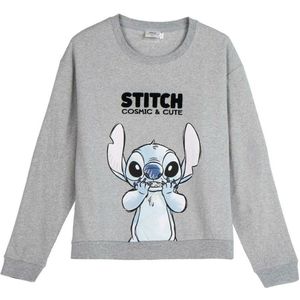 Stitch - Sweatshirt - Grijs - Zonder Capuchon - Unisex