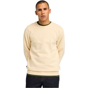 Timberland - Katoenen Heren Sweater - Beige - Regular Fit