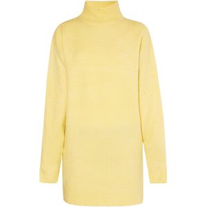Mymo - Gebreide Jurk - Lichtgeel