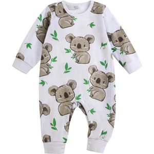 Pasgeboren Baby Kleding Rompertjes Zomer Jumpsuit voor Jongens en Meisjes Wit Maat M