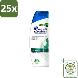 25 x Head & Shoulders - Shampoo - Jeukende Hoofdhuid - 2-in-1 - Verzachtend & Verfrissend - 270 ml - Grootverpakking - Anti-roos Shampoo - Jeukende Hoofdhuid - 2-in-1 Shampoo Conditioner - Hoofdoorzaak Roos - Roosvrij Haar
